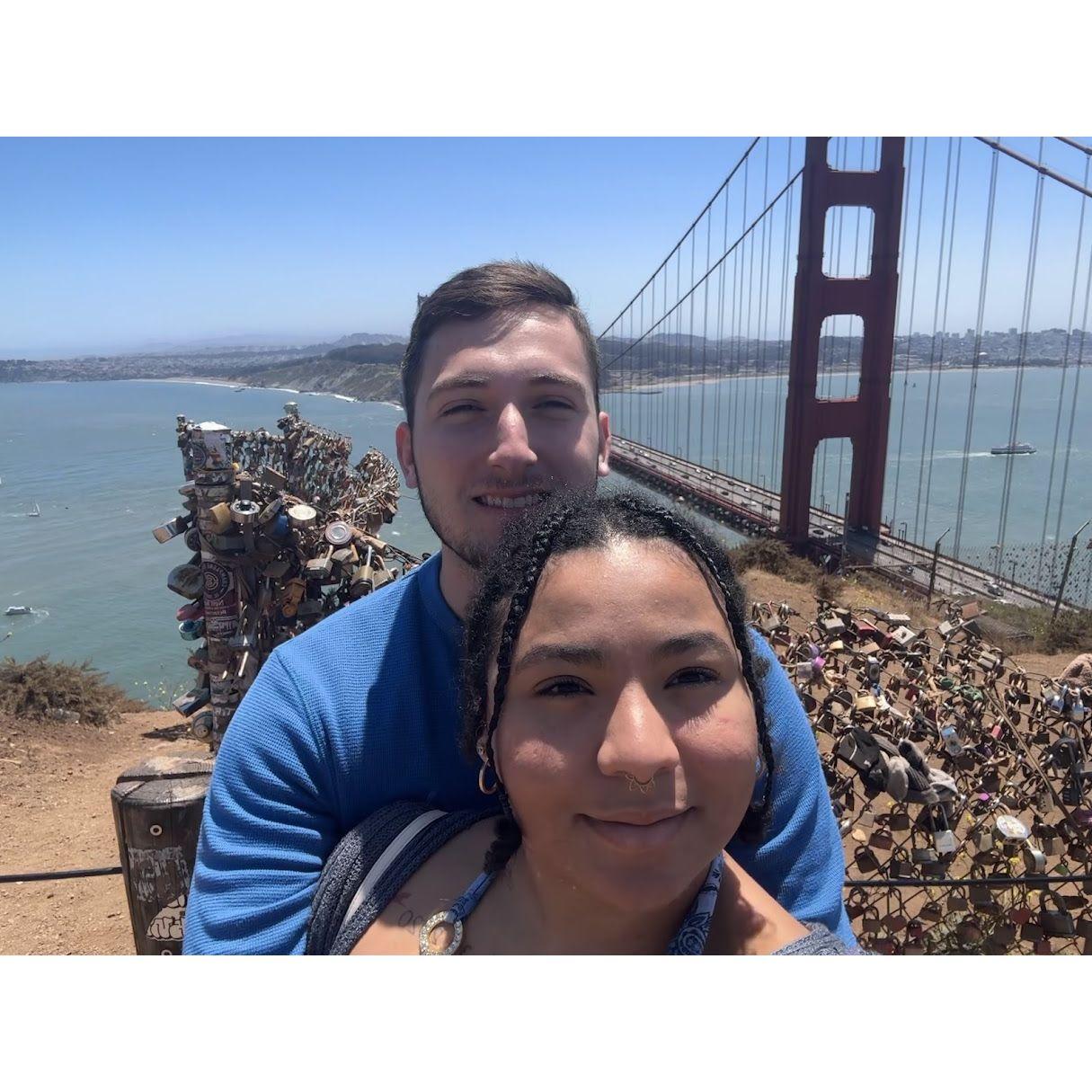 We saw the golden gate bridge together!