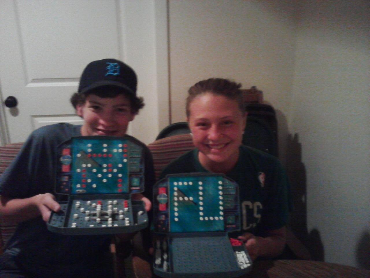 The very first picture of just the two of us, during the summer after our 9th grade year. A friendly game of battleship. Brianna clearly won.
Vicksburg, MI July 2011