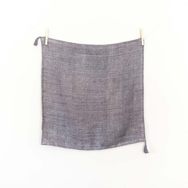 Stone Washed Linen Tassled Dinner Napkin Oyster