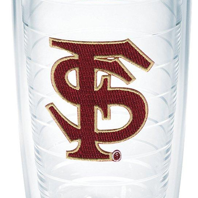 Tervis Florida State Seminoles Tumbler with Emblem and Black Lid 16oz, Clear
