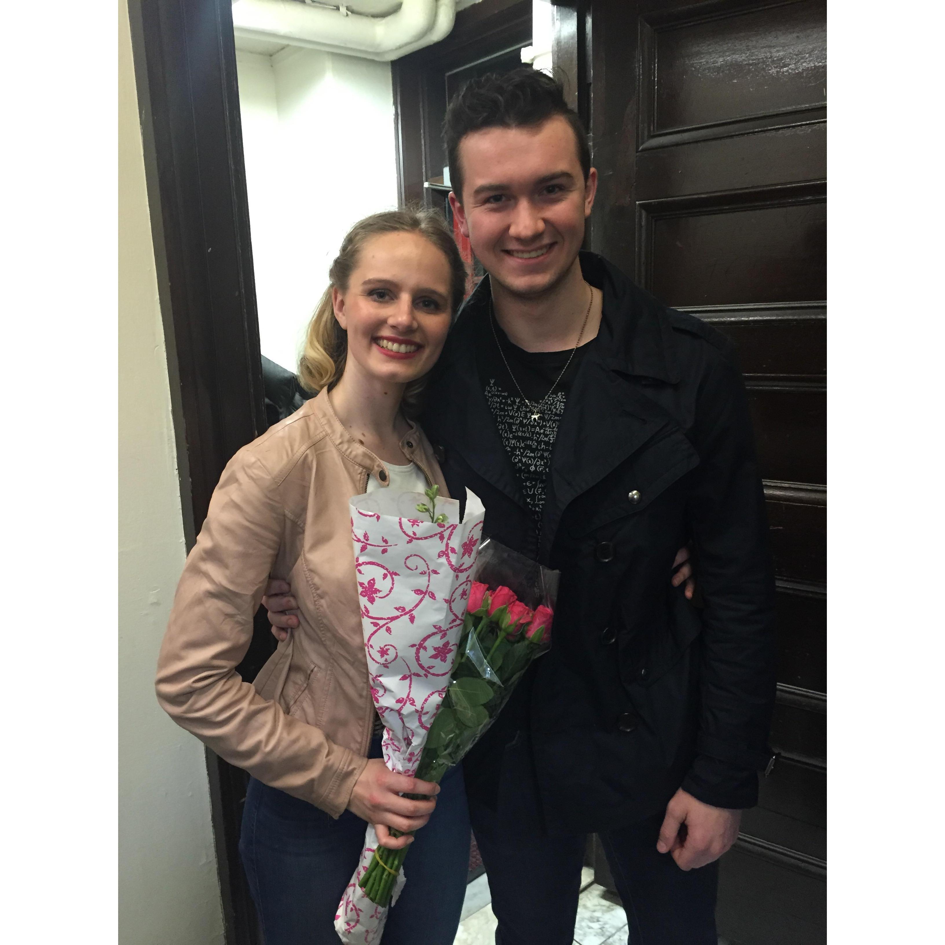 After Anna's show at Harvard. (2017)