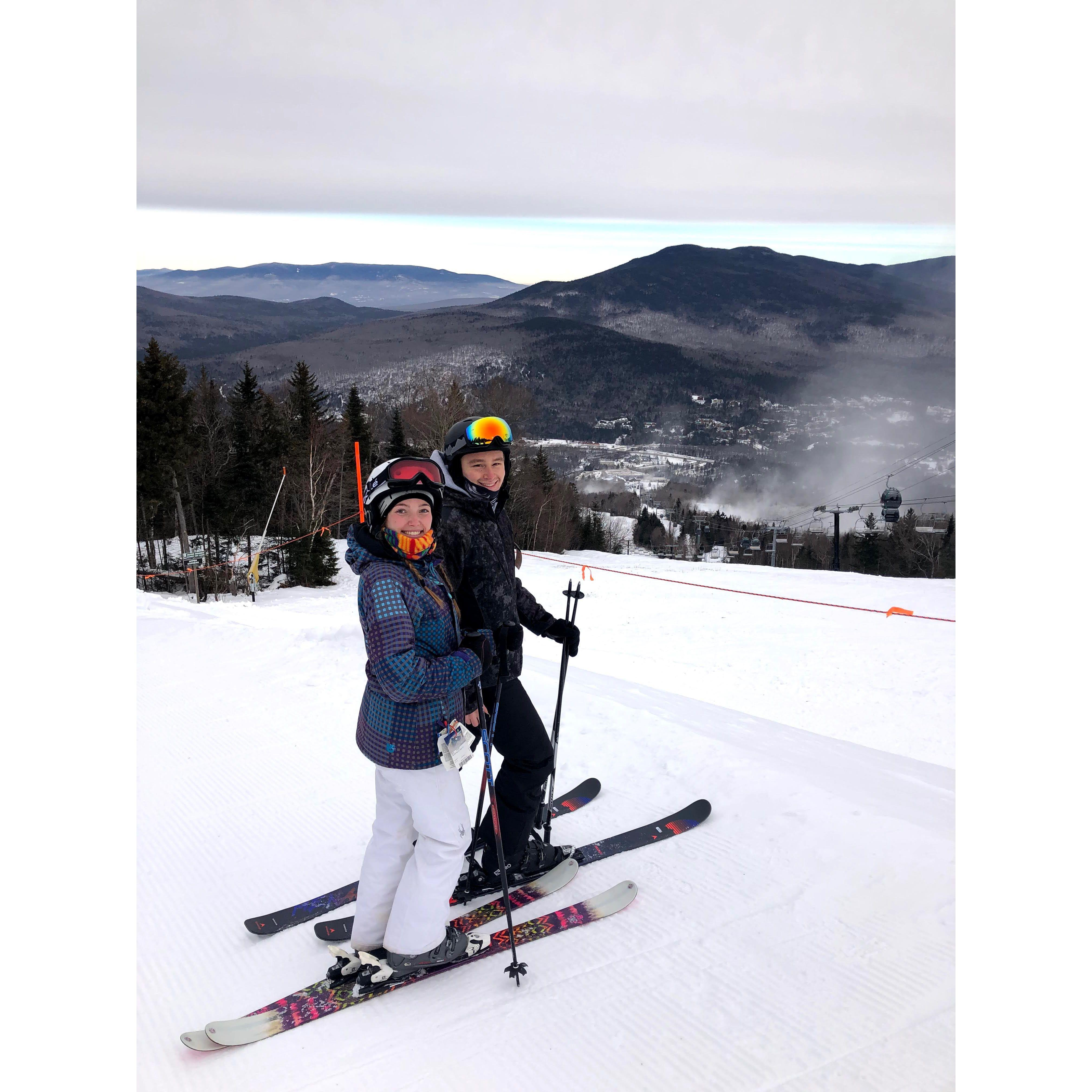 1st trip together: skiining in New Hampshire or Vermont!