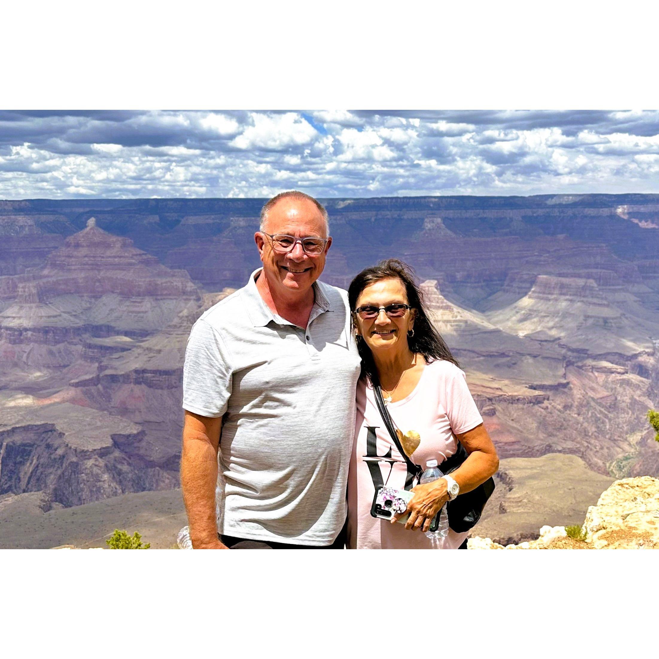We visited the Grand Canyon on our first big trip together.