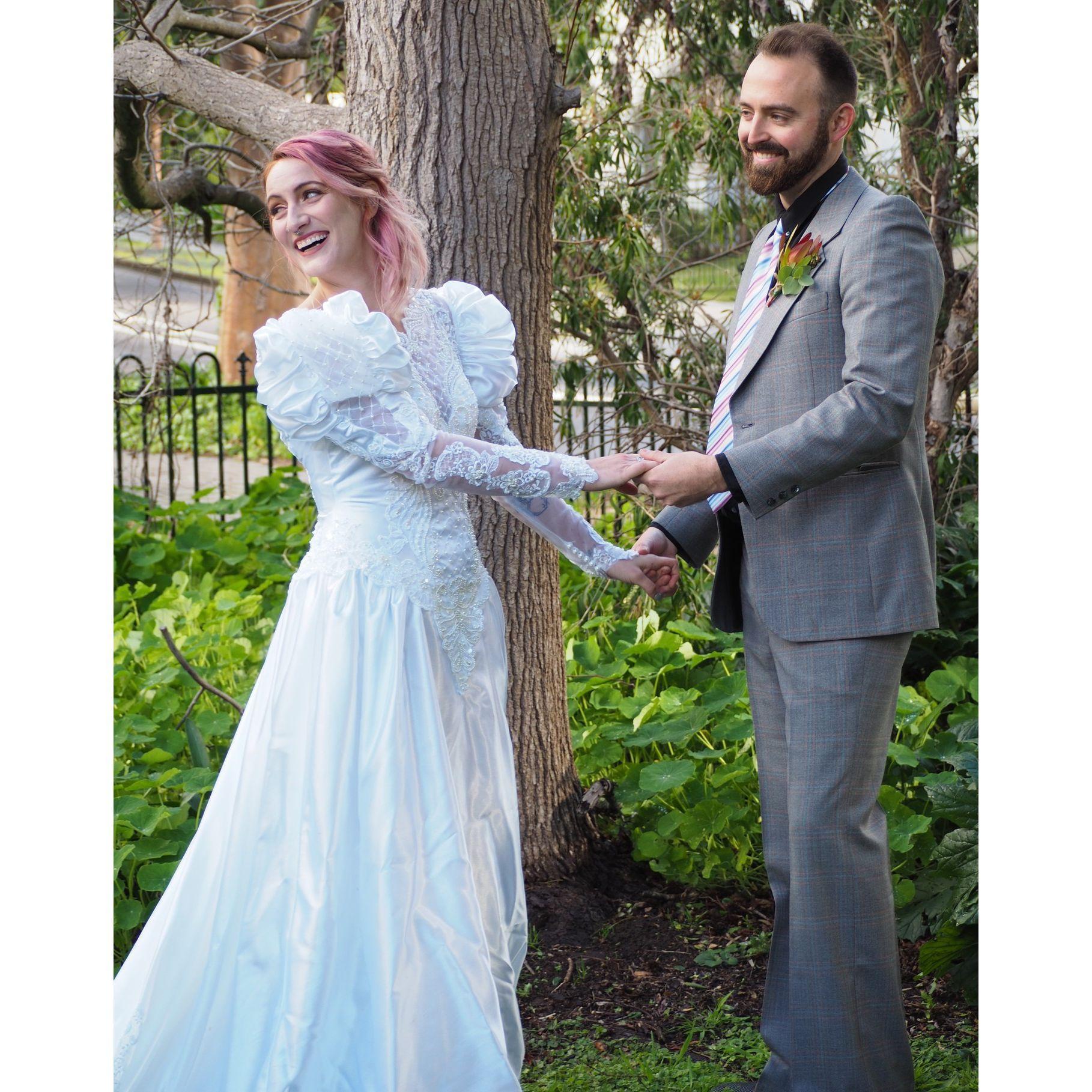 Our second "I do". Thrift Store Covid wedding, Adelaide, South Australia. (Sept 4, 2021)