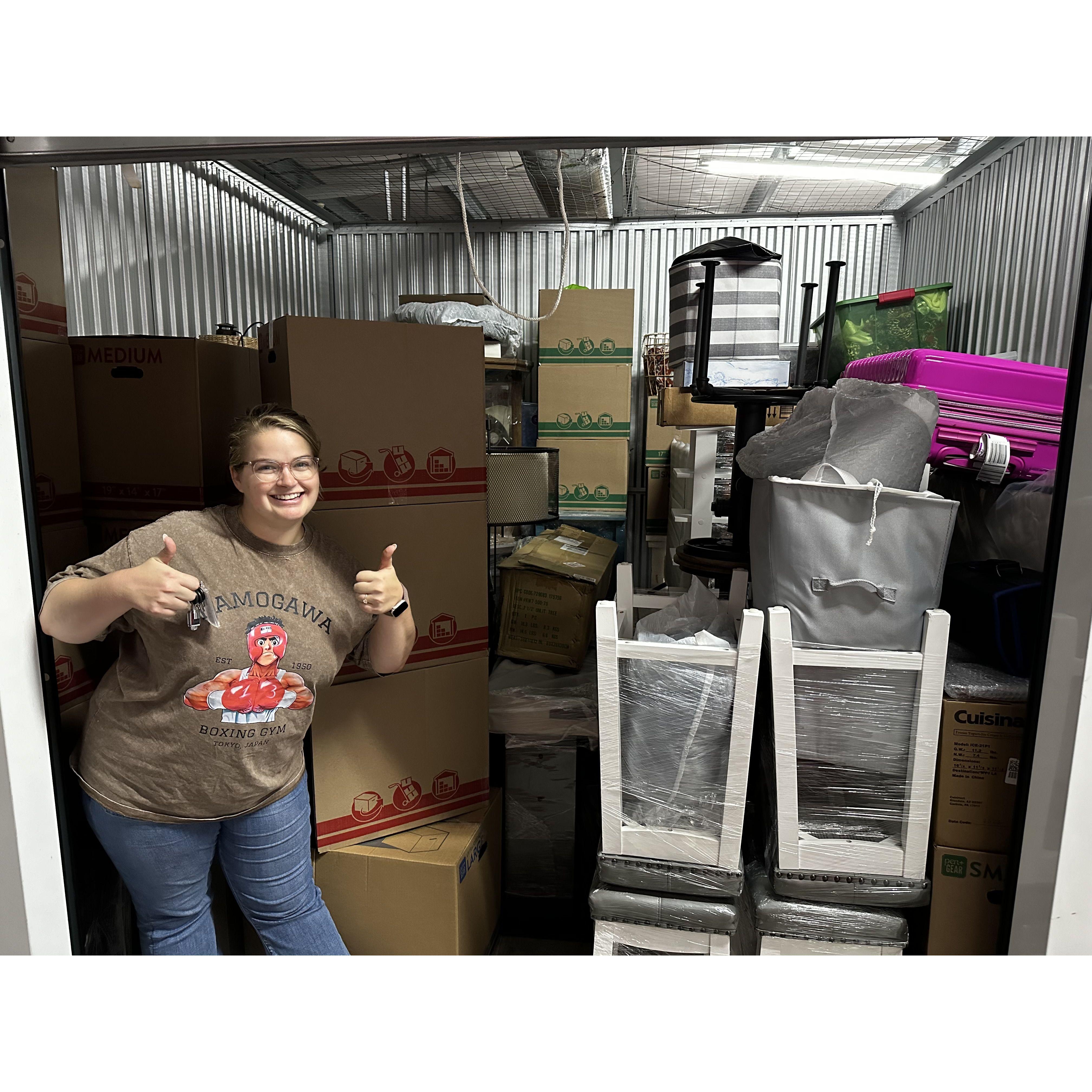 Kelsey moved out of her apartment  in anticipation of the Wedding. She couldn't have done it without Rahum and Abbas carrying literally everything.