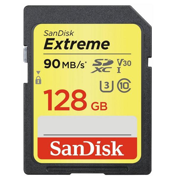 SanDisk Extreme Plus 128GB SD UHS-I Memory Card