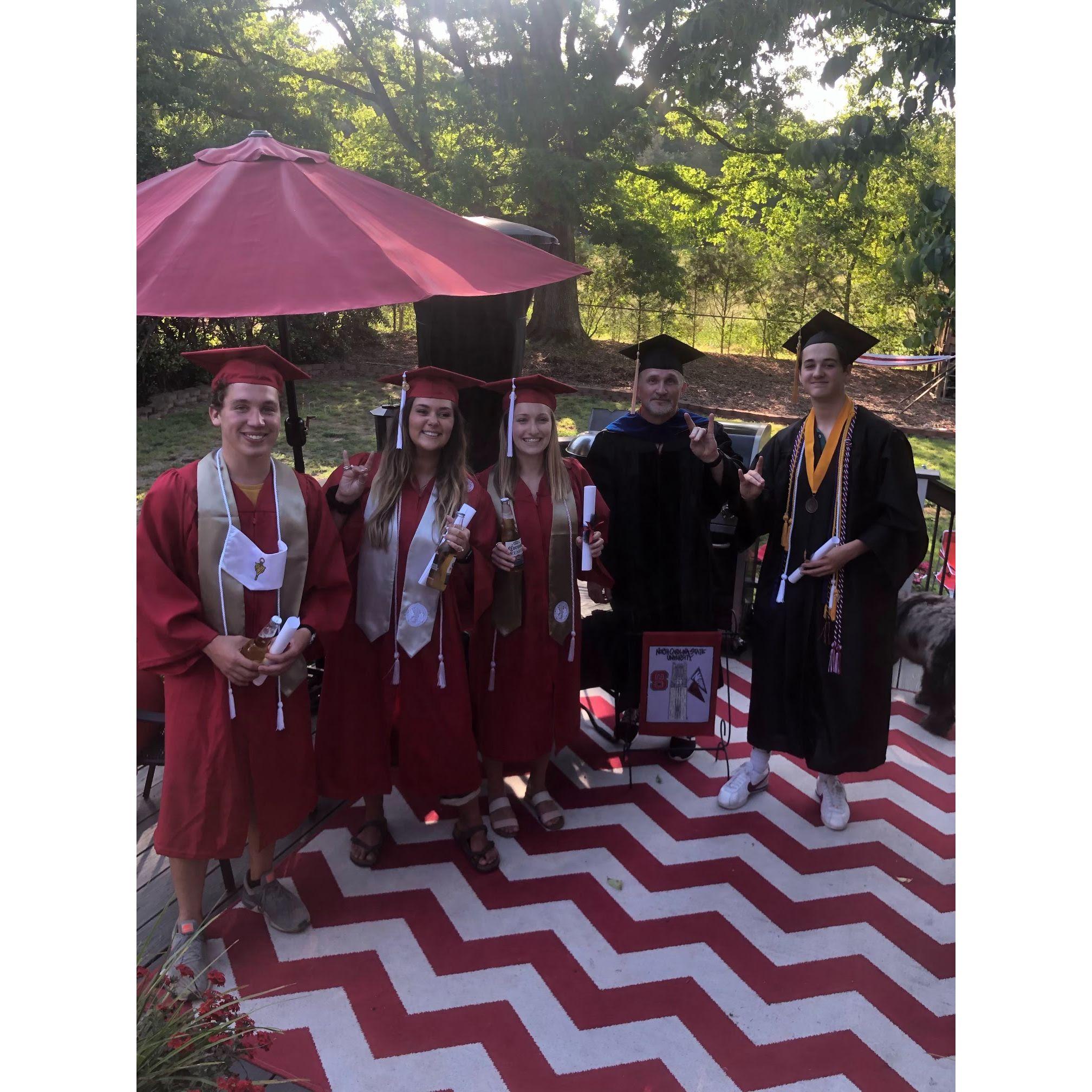 first pic ever! look closely for the mustard shirt peaking out from under the gown.