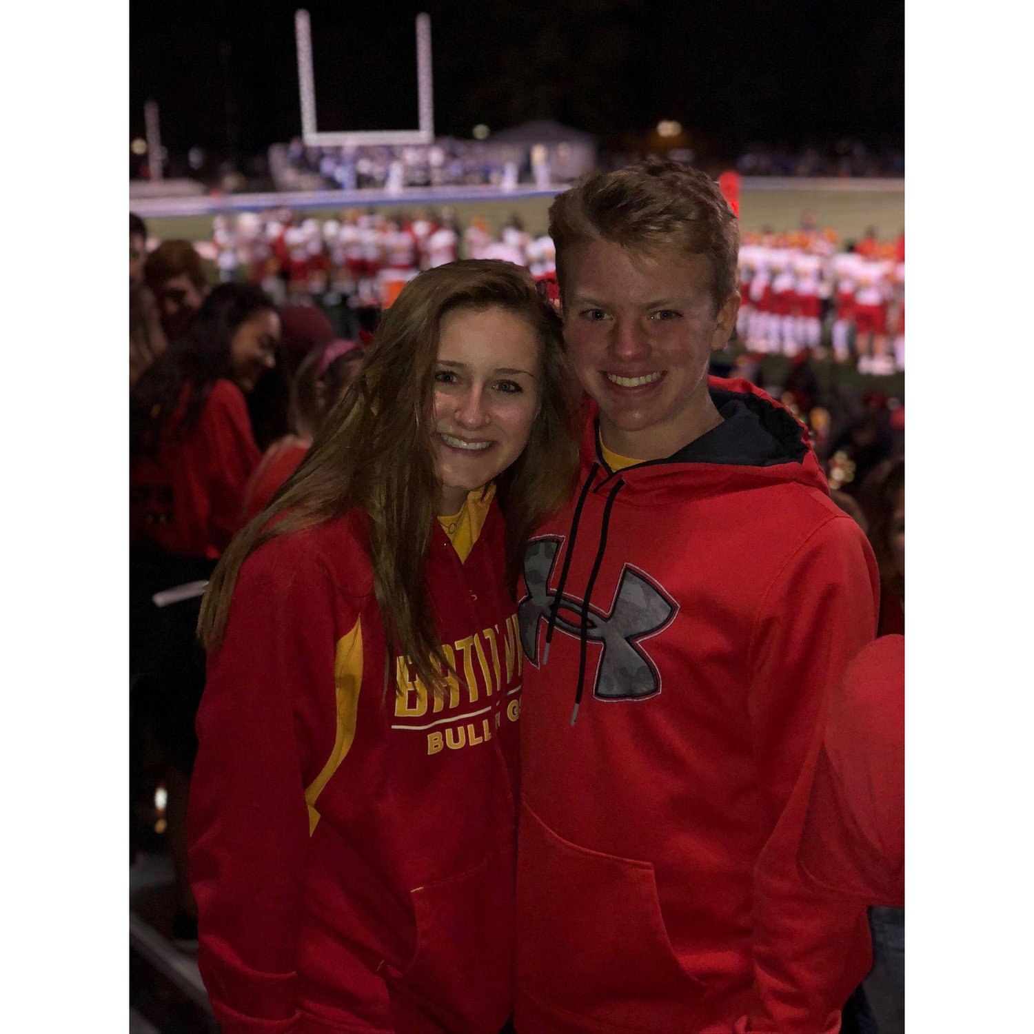 Our first photo together in 2017