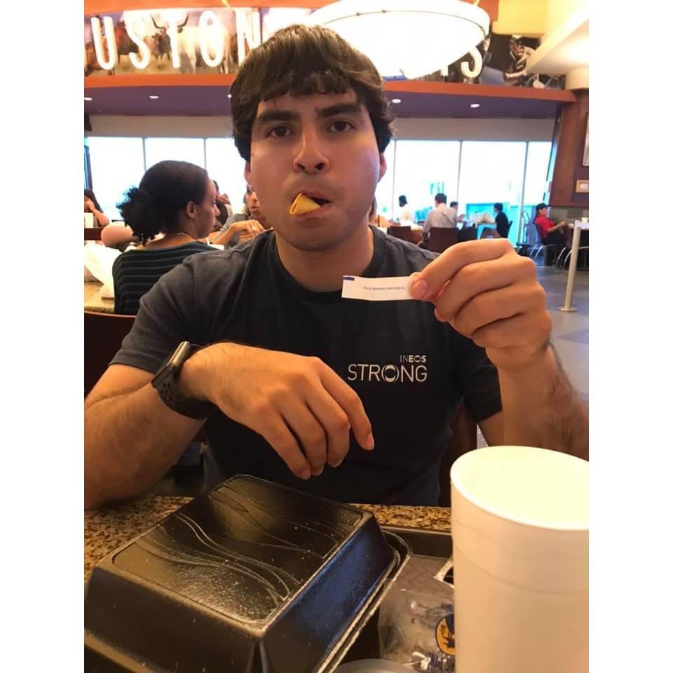His fortune read: "You will bag a good one"