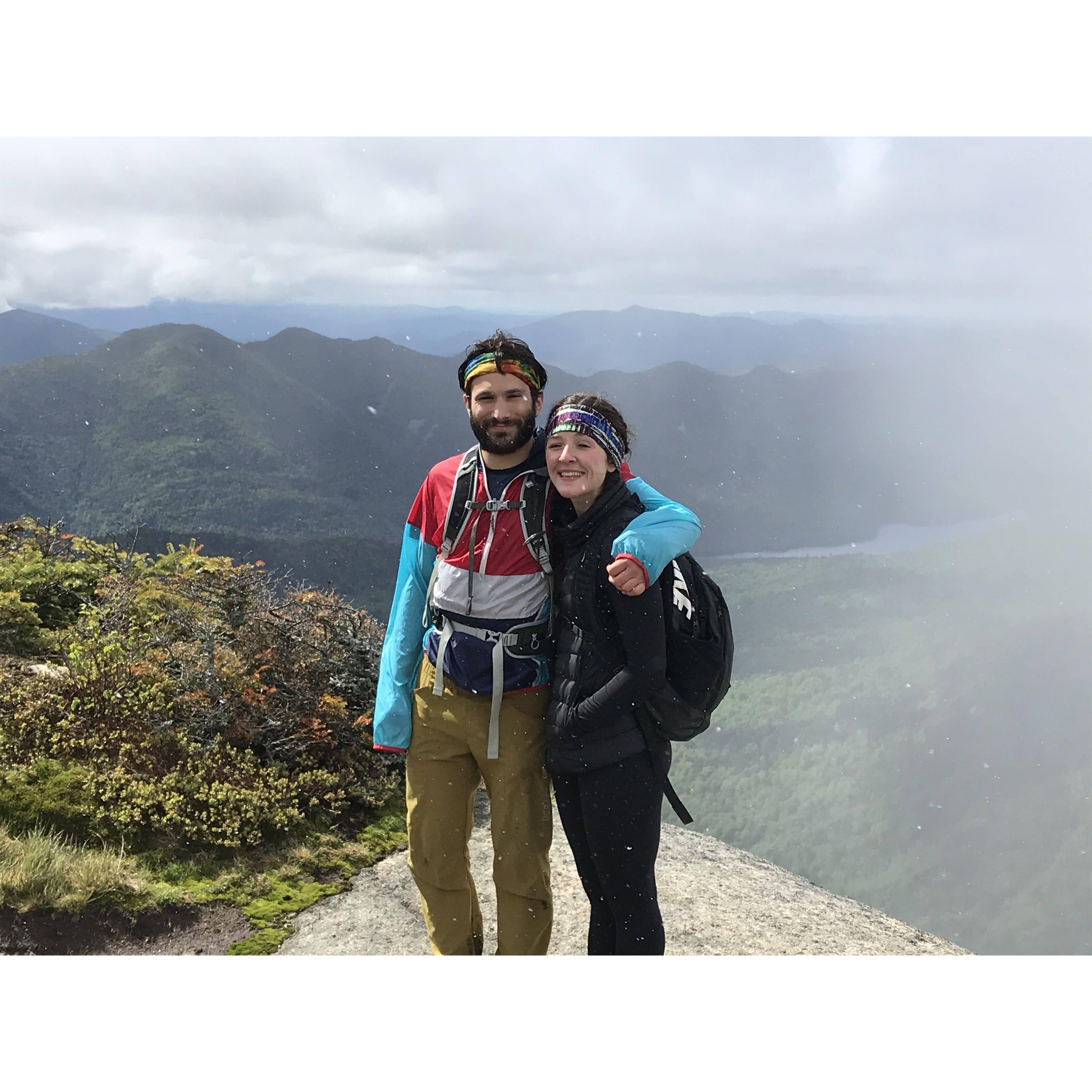 We hiked the High Peaks in the Adirondacks in June with Kira's parents and it snowed!!!