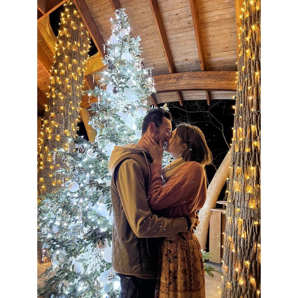 Right after Amy said YES in the Forest Walk Treehouse at Longwood Gardens!