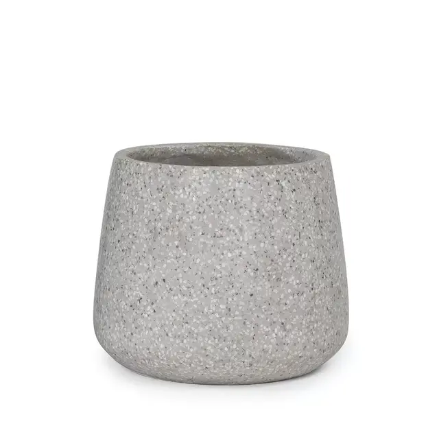 Tuva Gray Terrazzo Small Planter