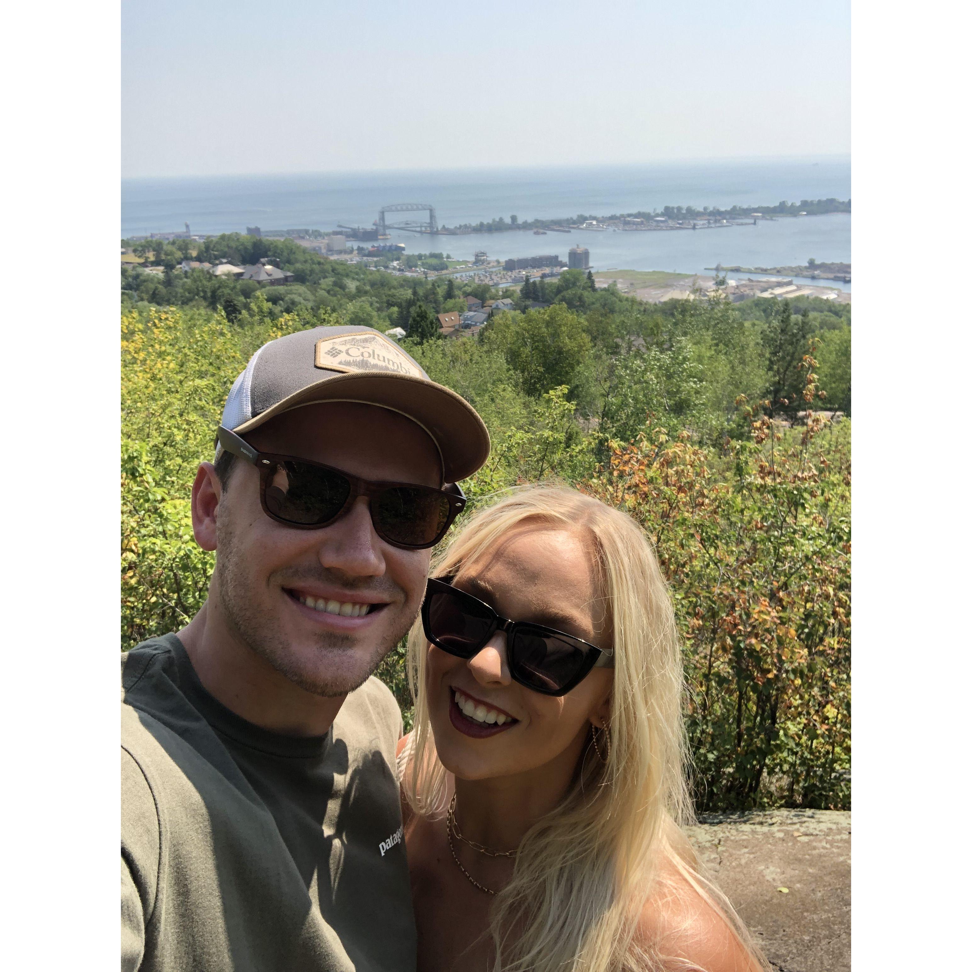 Our very first selfie we took in Duluth where Zach asked Jen to be his girlfriend!