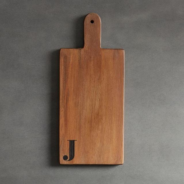Alphabet Mango Wood Cheese Board - J