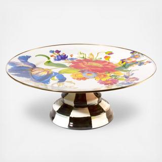 Flower Market Pedestal Platter