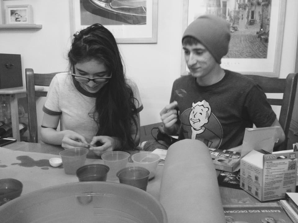 dying eggs for easter