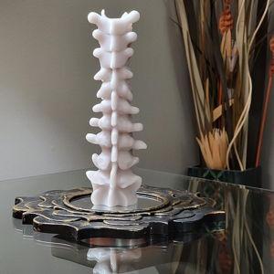 Spine Candle for Halloween Decor - Gray