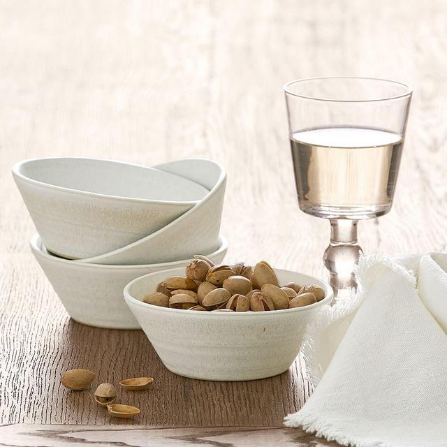 Larkin Reactive Glaze Stoneware Dip Bowls - Set of 4