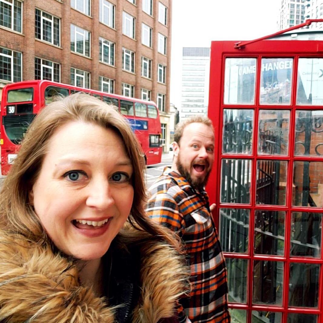 Running around the world to London on our European getaway a few years ago.