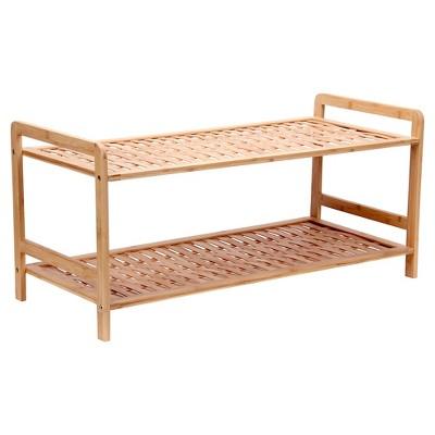 Household Essentials® 2-Tier Shoe Rack - Bamboo