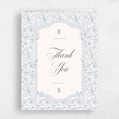 Beige Wedding Thank You - Tauriel Portrait