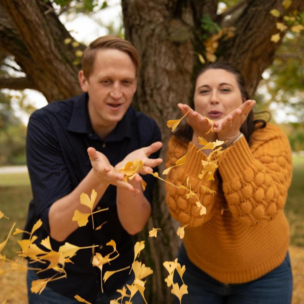We got engaged in Kentucky, in the first house we will have officially lived together. Getting to take our engagement pictures in a Kentucky fall season was perfect.