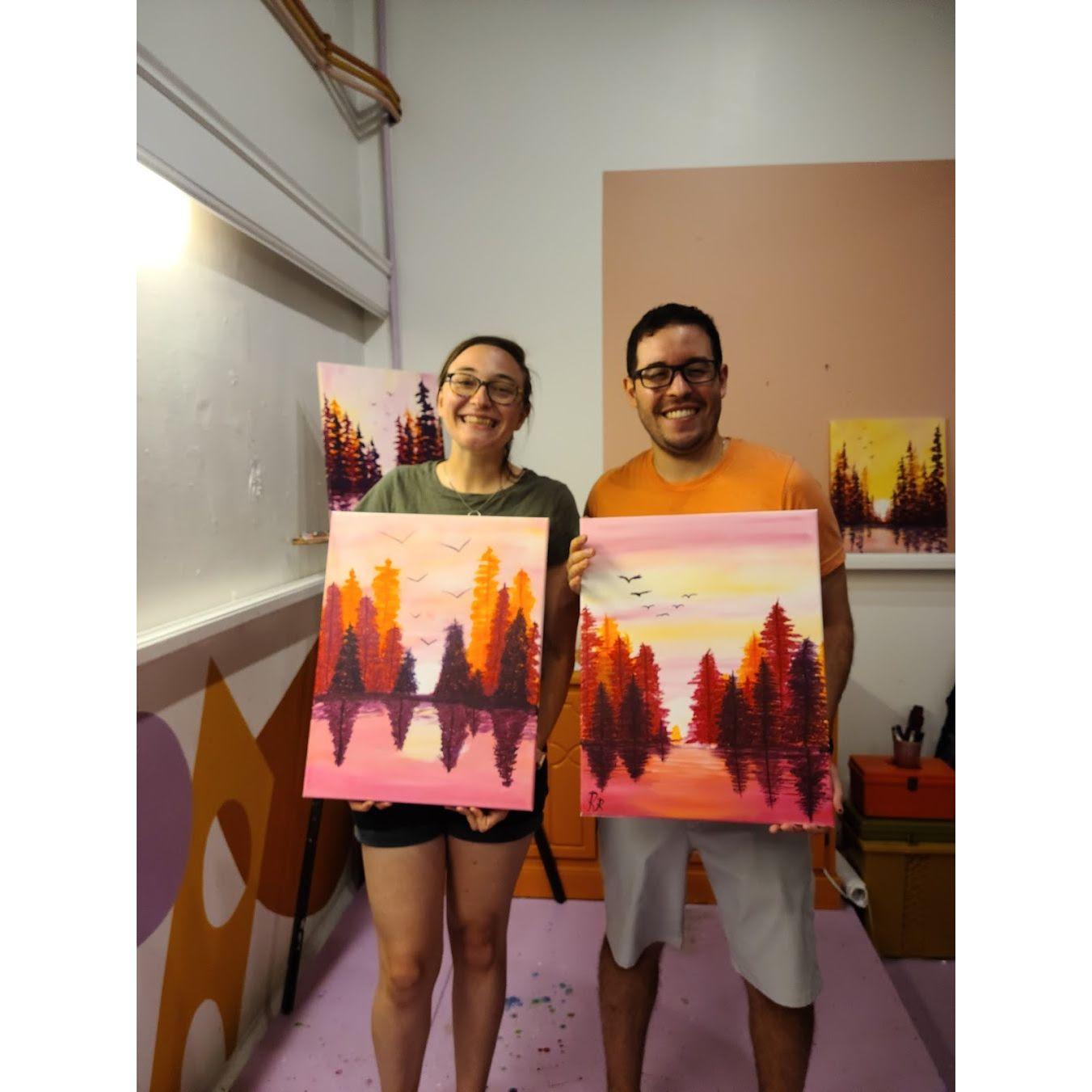 Our very first painting date