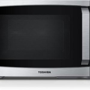 TOSHIBA ML-EM09PA(SS) Microwave Oven, 0.9 Cu Ft, 10.6 Inch Removable Turntable, 900W, Stainless Steel
