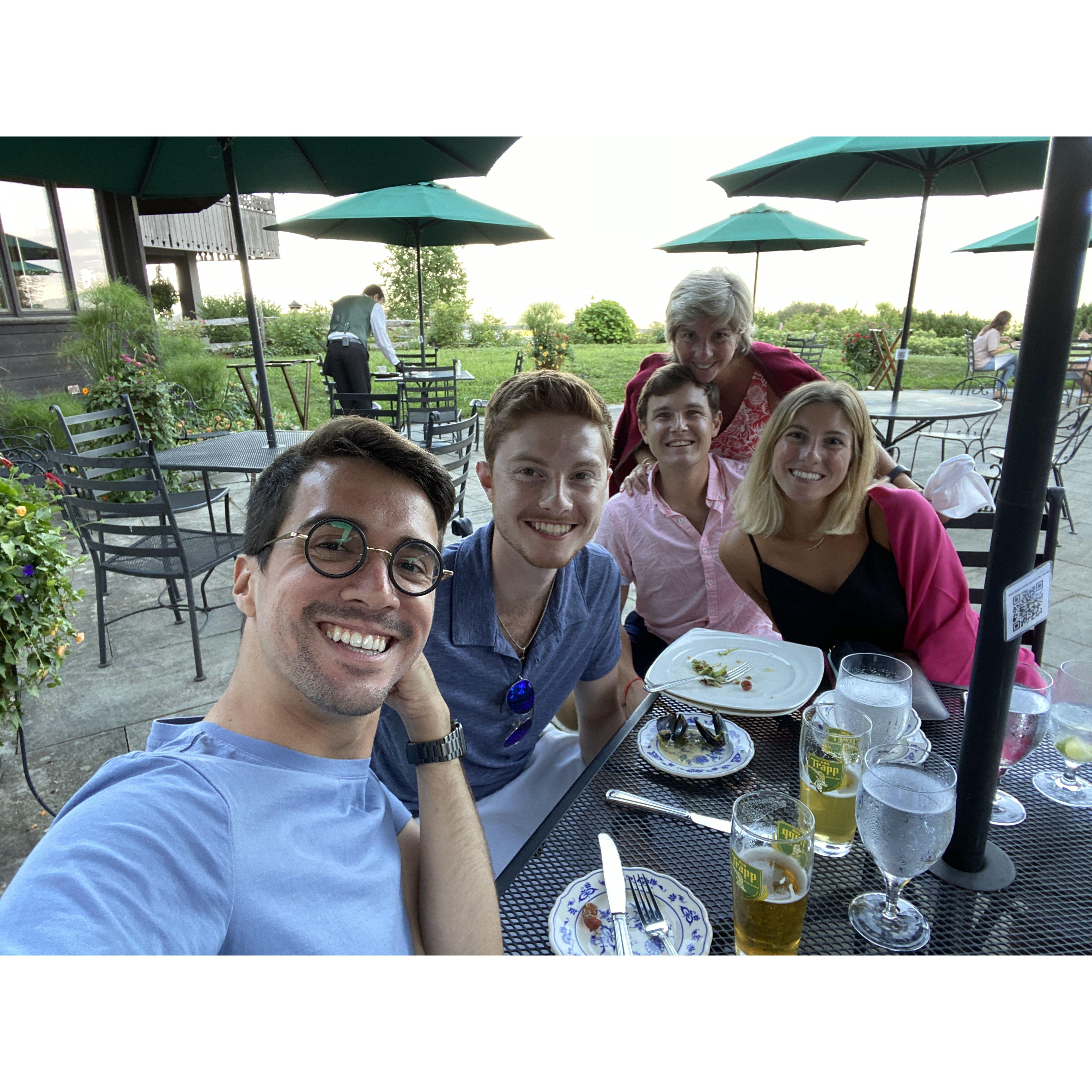 Family dinner at Trapp Family Lodge.