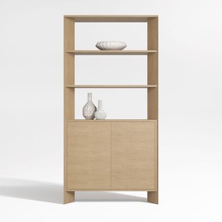 Terrazza 2-Shelf Storage Bookcase Cabinet