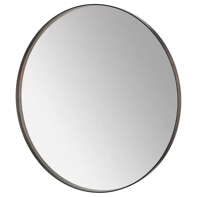 SANDANE Mirror, black-brown veneer,