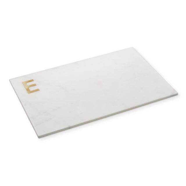 Marble & Brass Monogram Board, E