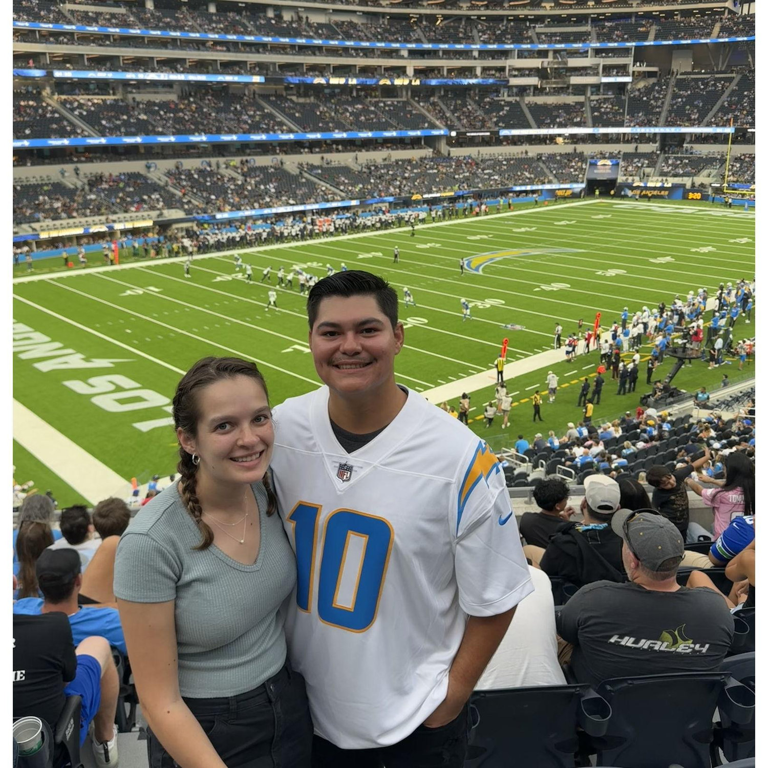 First time at a football game!
