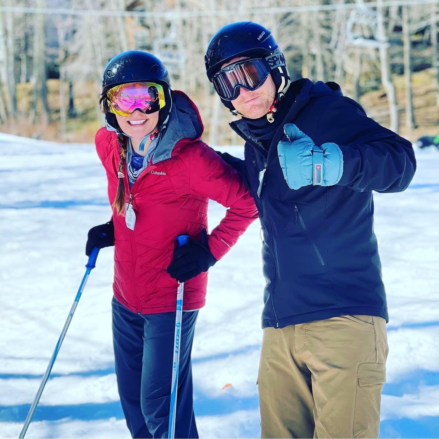 This was Lundy's first time skiing. The best news is, she survived and loved it enough to go a second time. 