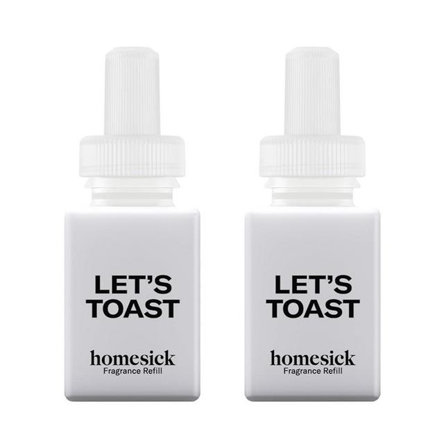 Pura and Homesick - Fragrance for Smart Home Air Diffusers - Room Freshener - Aromatherapy Scents for Bedrooms & Living Rooms - Odor Eliminator - 2 Pack - Let's Toast