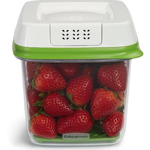 Rubbermaid FreshWorks Produce Saver Food Storage Container, Medium, 6.3 Cup, Green 1920478