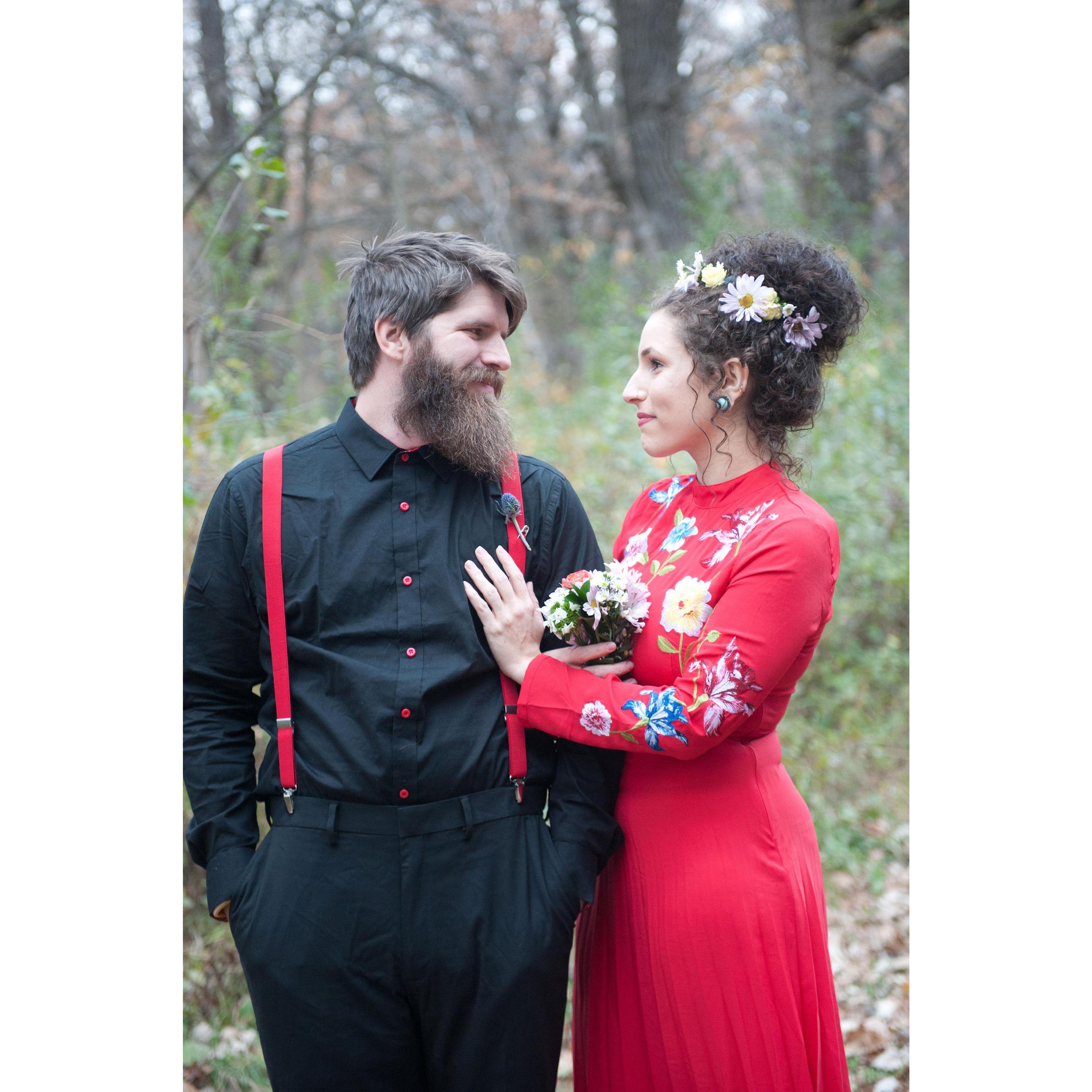 A picture from our private wedding ceremony in Maplewood, MN.