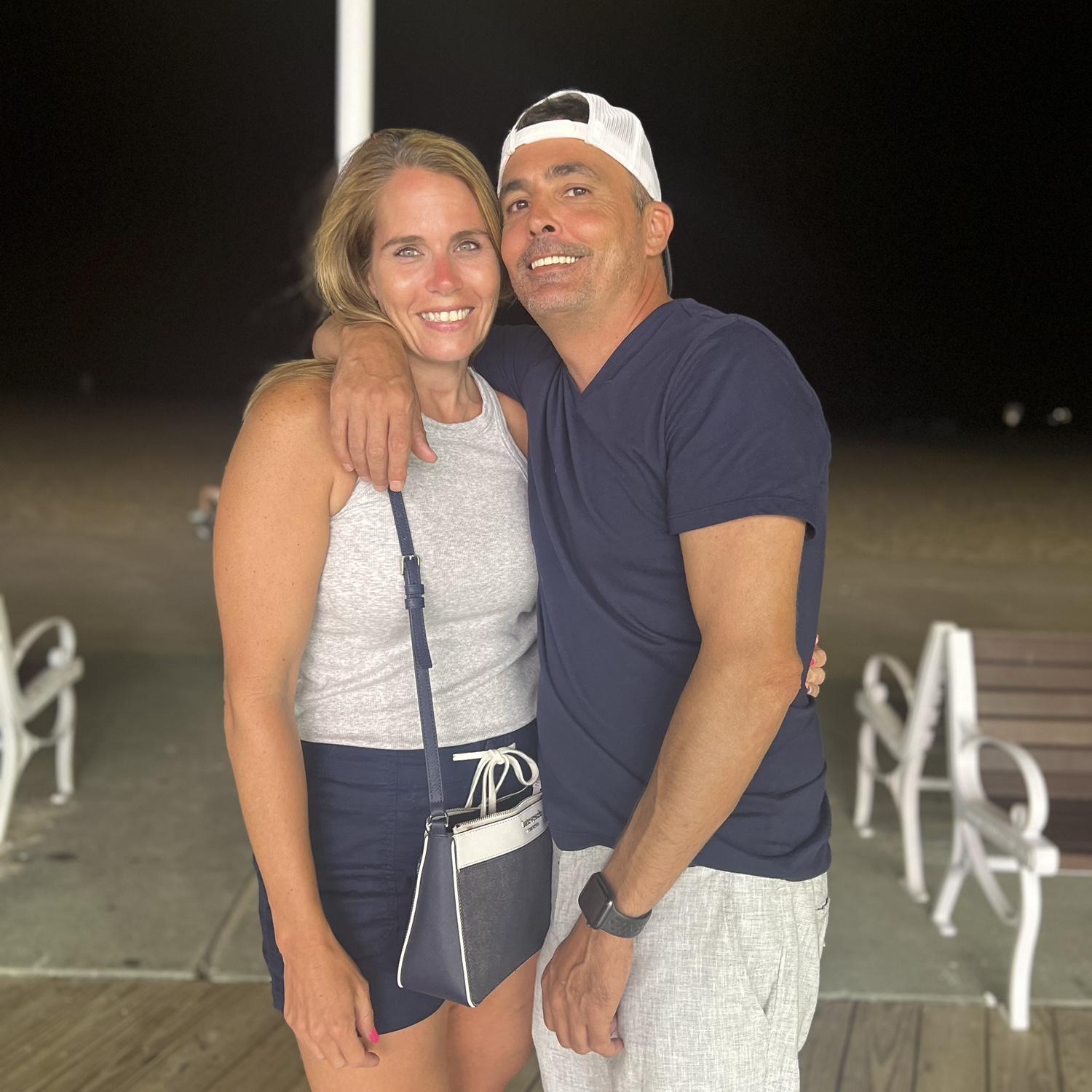 Ocean City, Maryland with the children and the brides family.