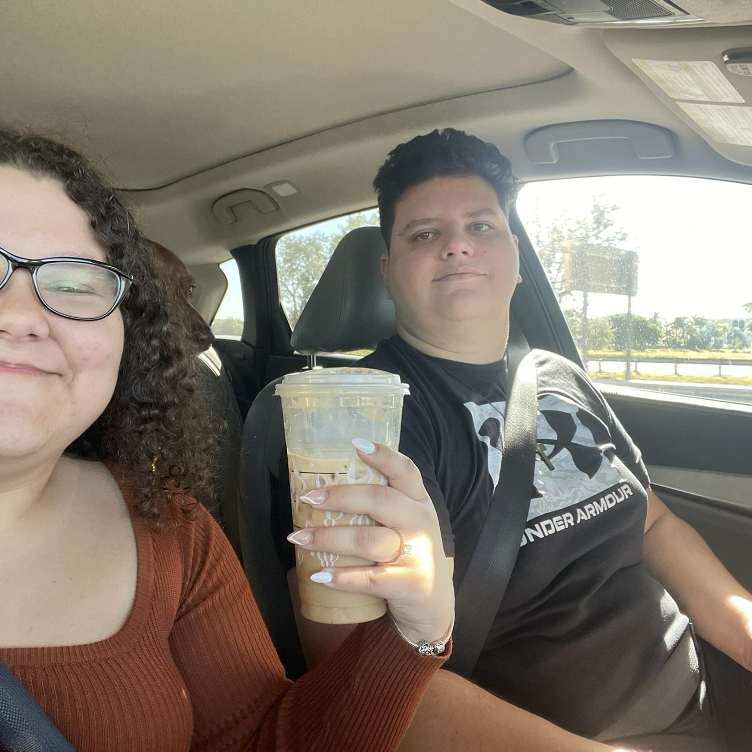 Our First Starbucks Trip since being engaged