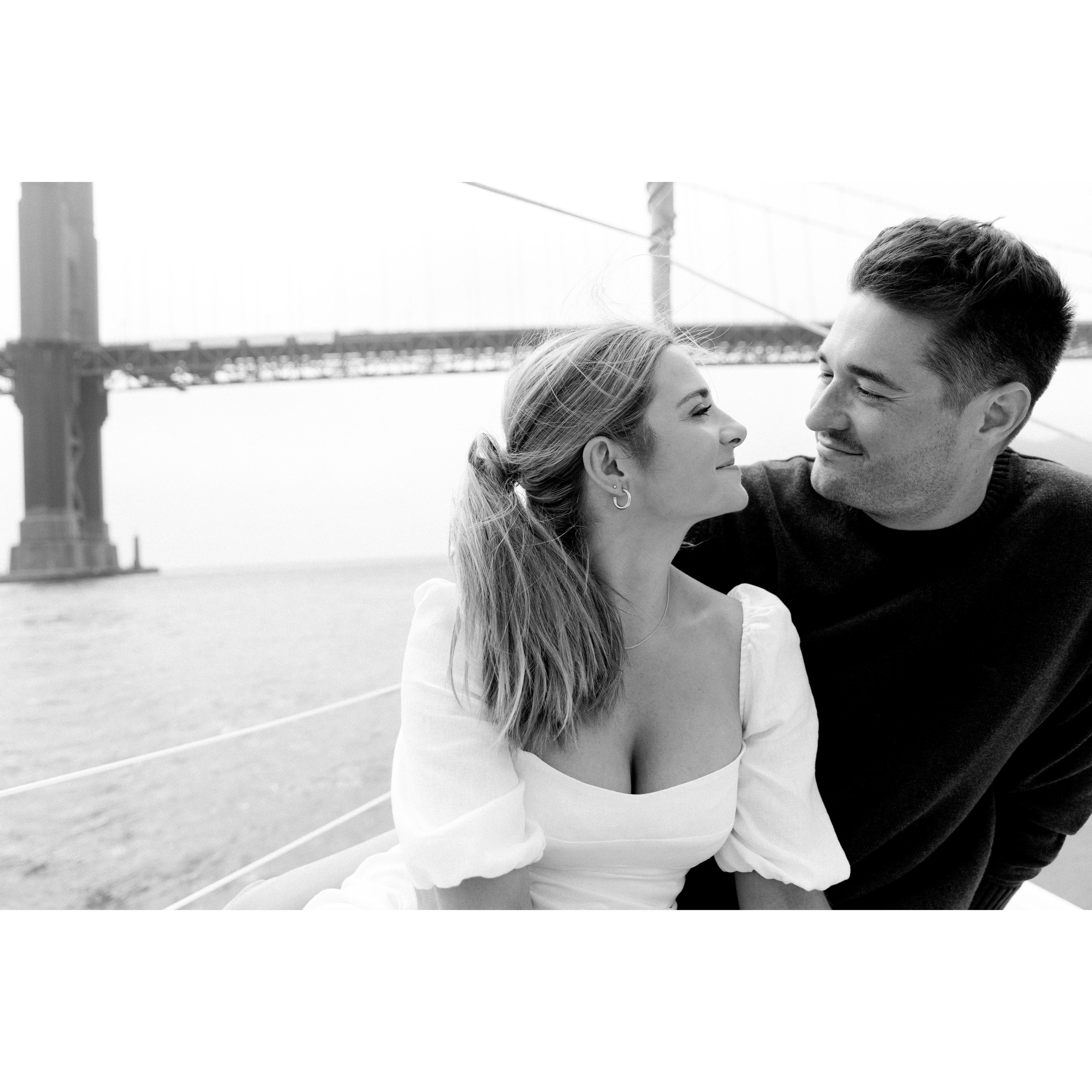 Engagement Photos - sailing the bay. (Taken: August 2021 / Photography: Mashaida)