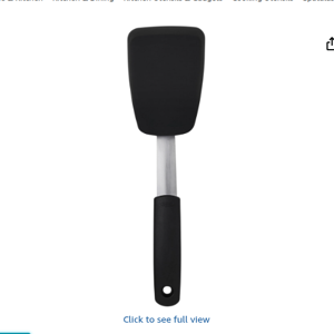 OXO Good Grips Small Silicone Flexible Turner Black