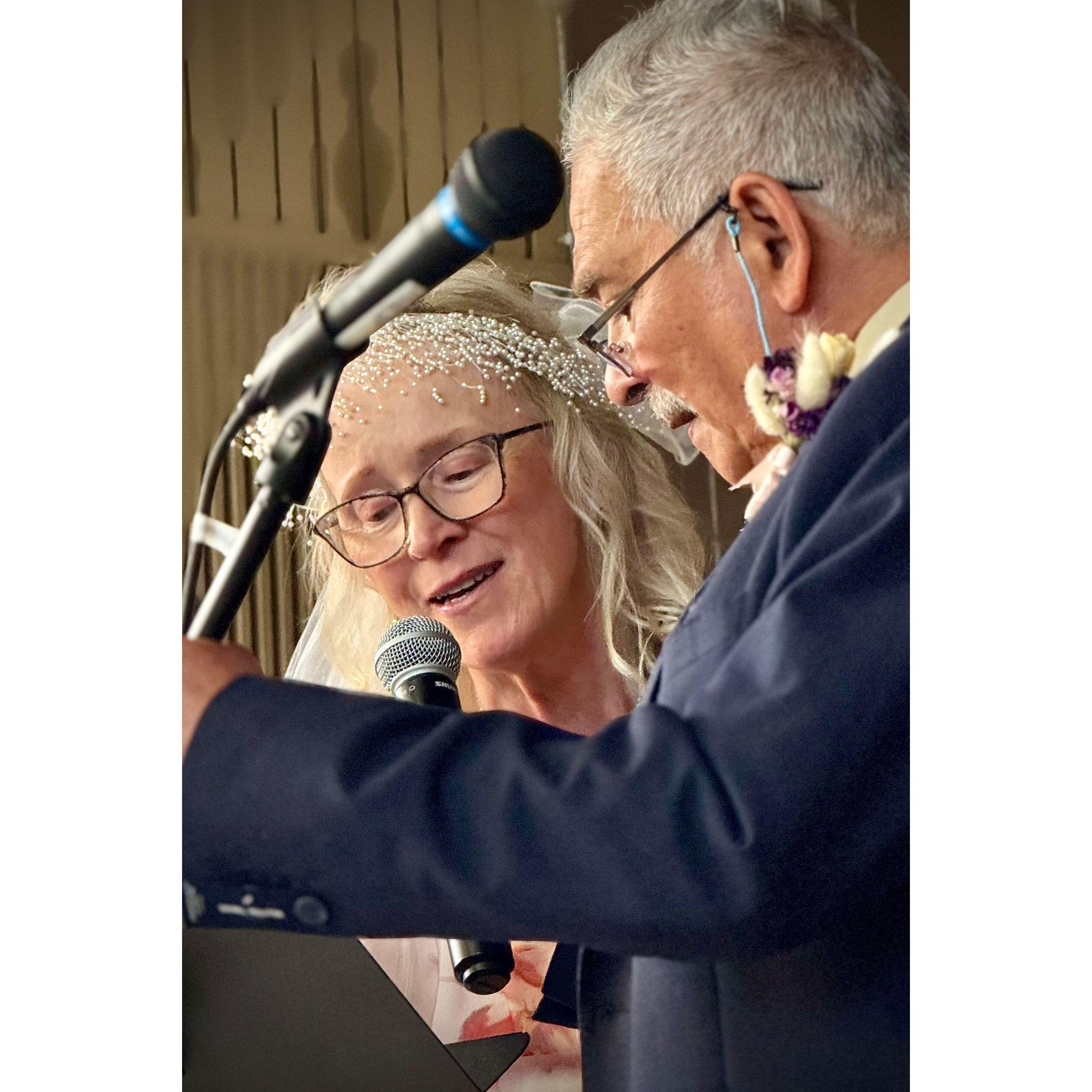 Wedding song "I DO & I LOVE YOU" - Leonard and Anita sing.