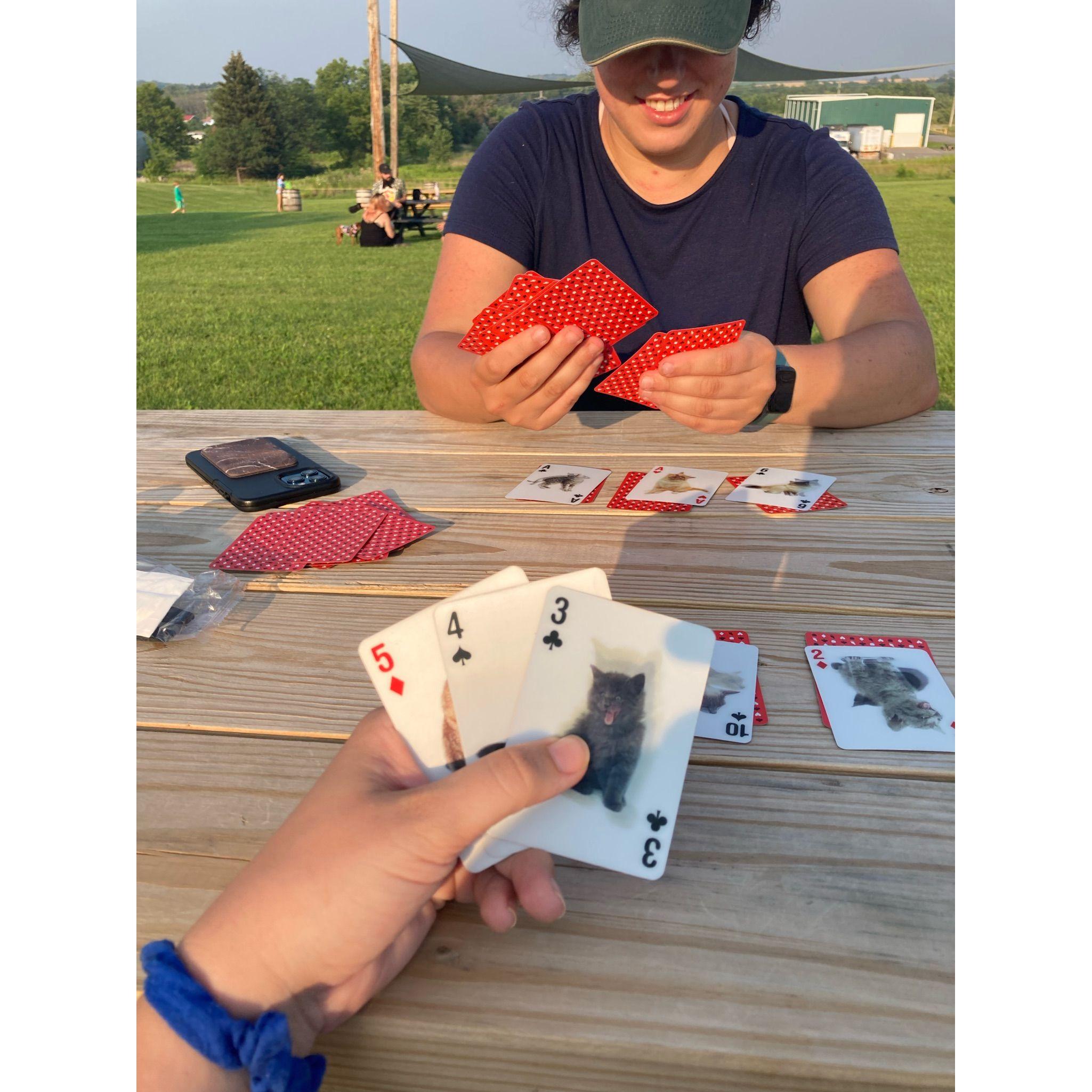 One of our favorite games is 3 card. Our favorite cars are these 3D cat cards.