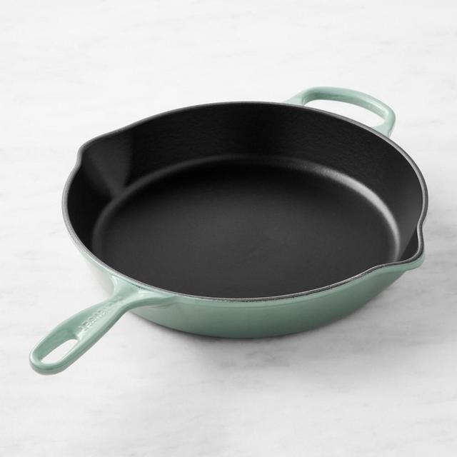Le Creuset Signature Enameled Cast Iron Deep Skillet, 12", Sea Salt