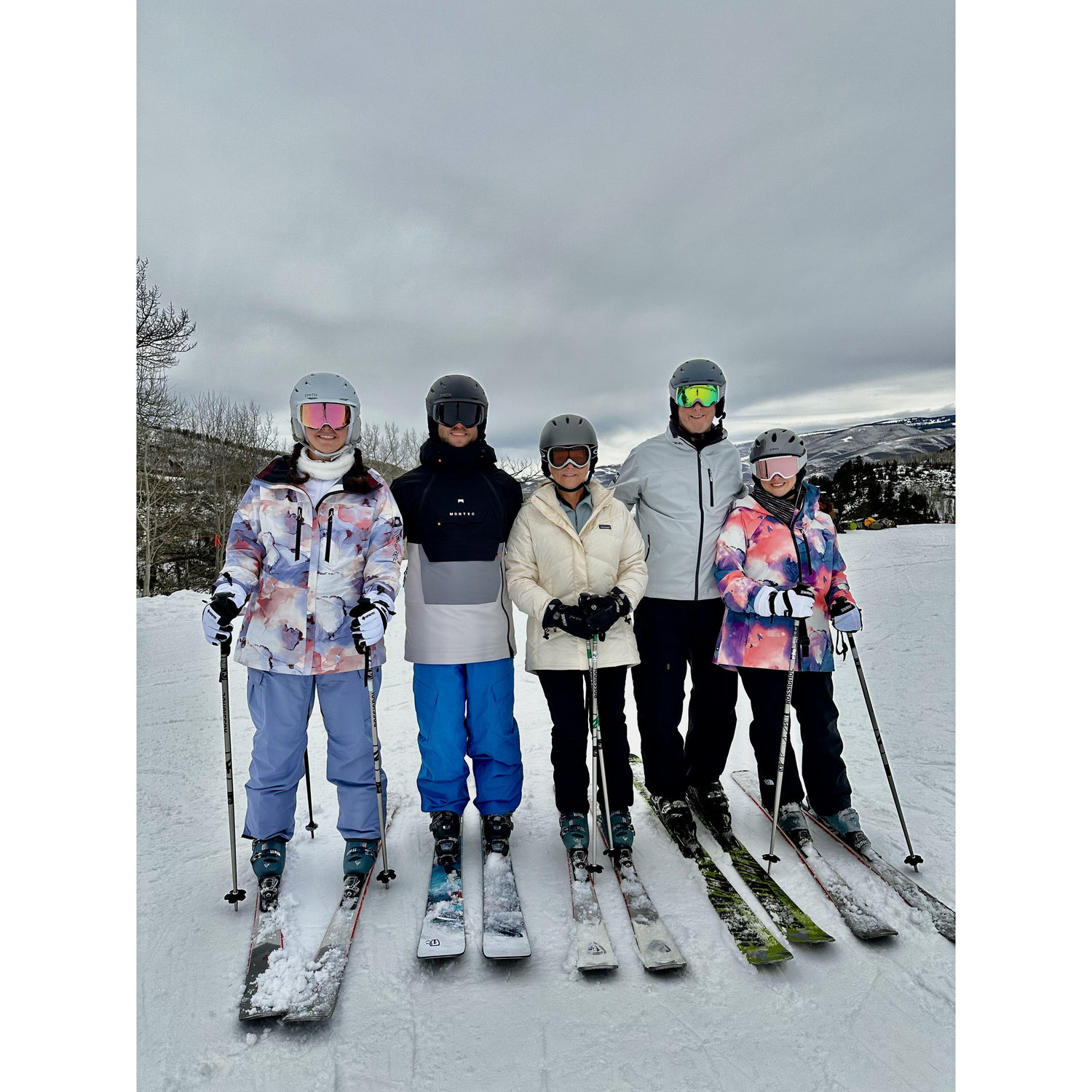 Prior to Megan getting a black eye on the bunny slopes