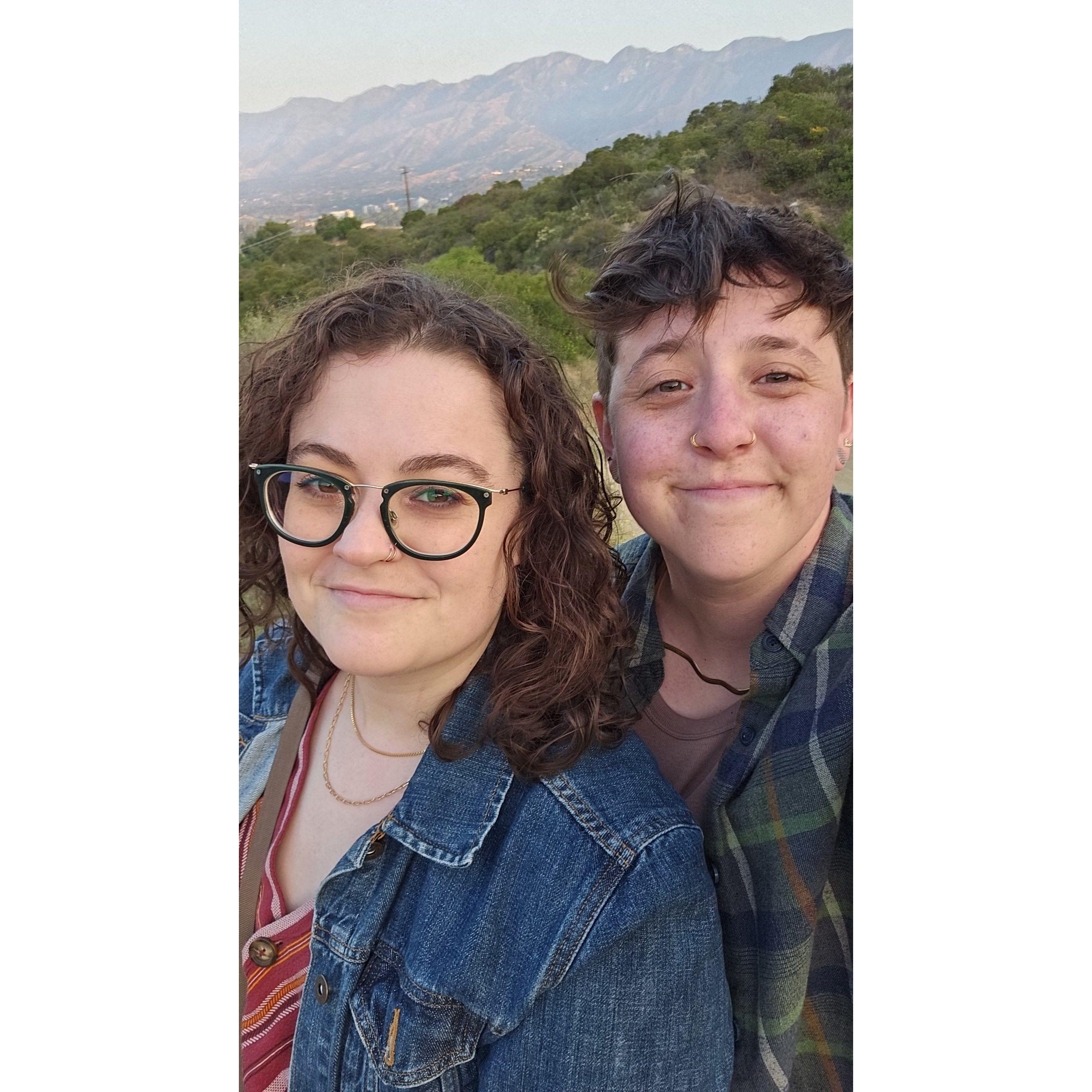 During Engagement Photoshoot (Thanks again, Rachel!)