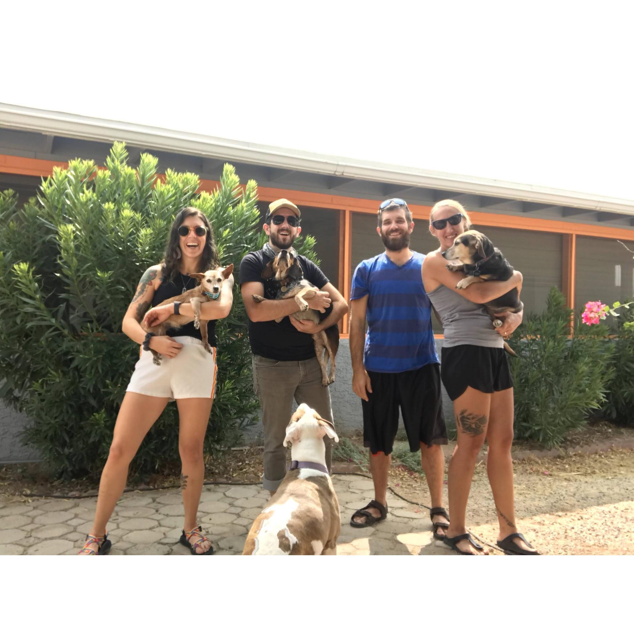 Cross country move #2 (though we have driven across the country and back another time in between), in AZ with brother[-in-law] and sister-in-law (September, 2020).