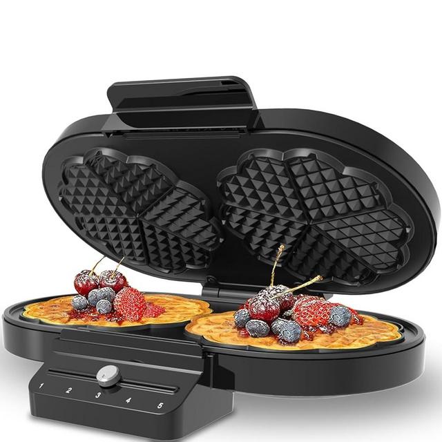 Waffle Maker Heart Shape: Electric Waffle Maker Machine Non-Stick - Small Waffle Maker Black And Decker