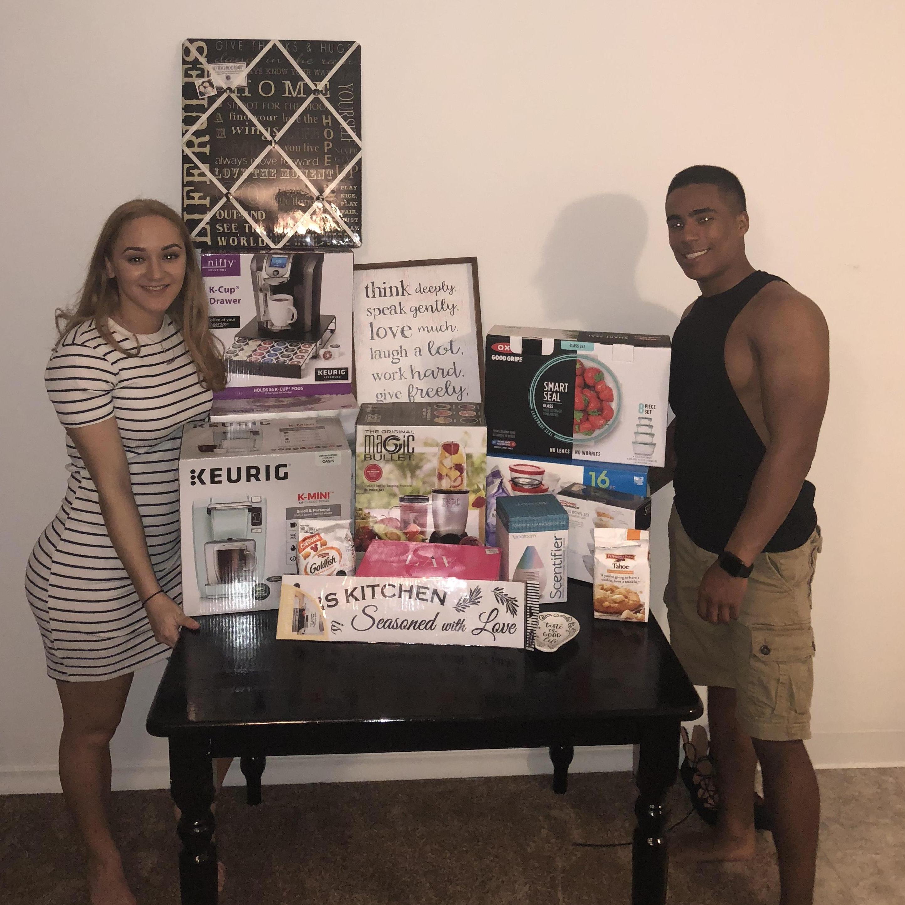 Our housewarming party in our first apartment 2018