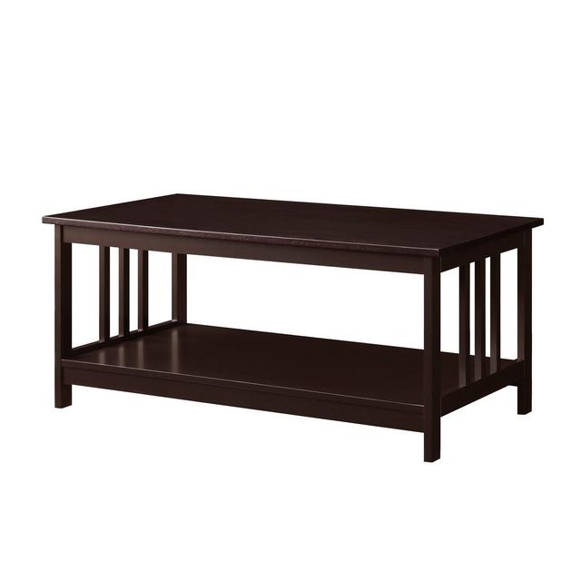 Mission Coffee Table Espresso Brown - Johar Furniture